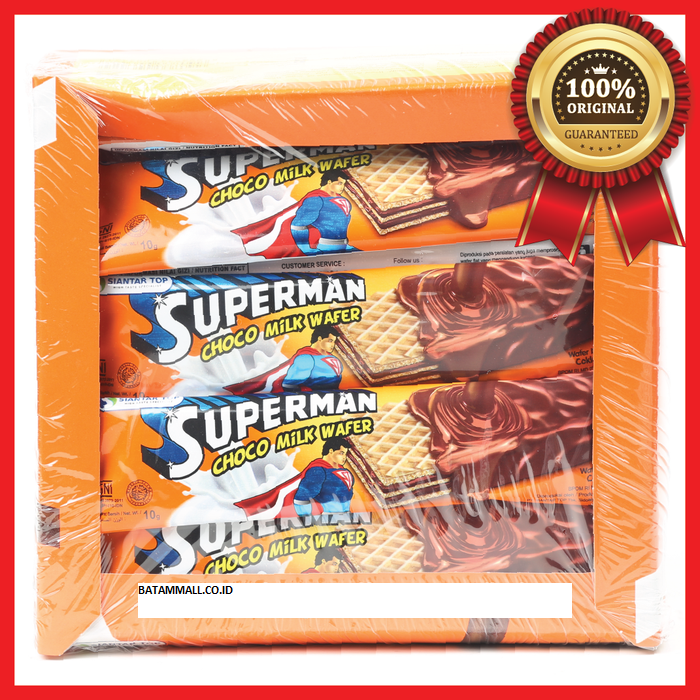 SUPERMAN WAFER CHOCO MILK 20X10gr